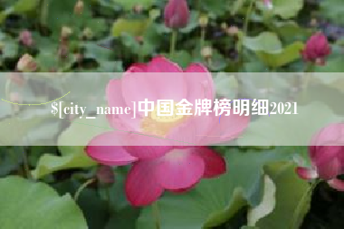 常州中国金牌榜明细2021