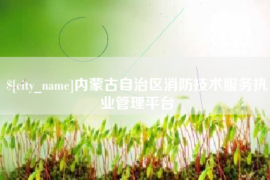 常州内蒙古自治区消防技术服务执业管理平台