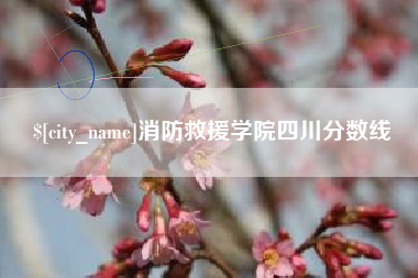 常州消防救援学院四川分数线