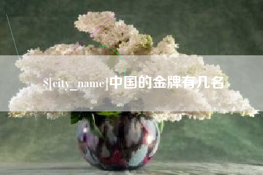 常州中国的金牌有几名