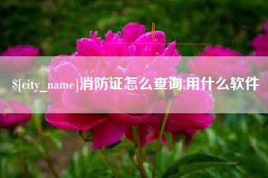 常州消防证怎么查询,用什么软件