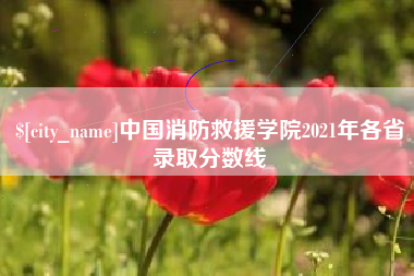 常州中国消防救援学院2021年各省录取分数线