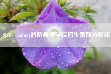 常州消防救援学院招生录取分数线