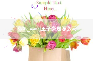 常州王子豪是怎么写