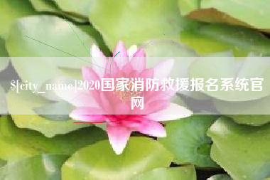 常州2020国家消防救援报名系统官网