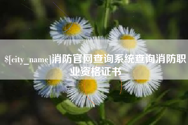 常州消防官网查询系统查询消防职业资格证书