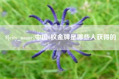 常州中国6枚金牌是哪些人获得的