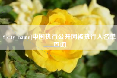 常州中国执行公开网被执行人名单查询