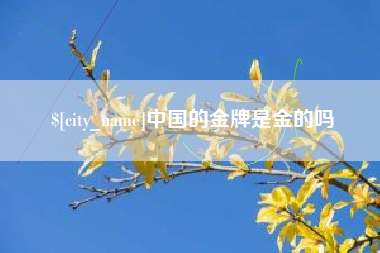 常州中国的金牌是金的吗