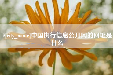 常州中国执行信息公开网的网址是什么
