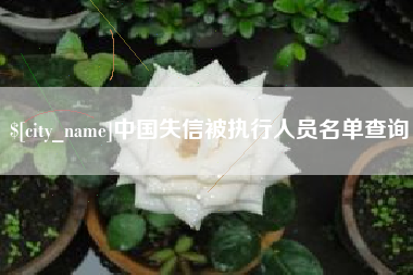 常州中国失信被执行人员名单查询