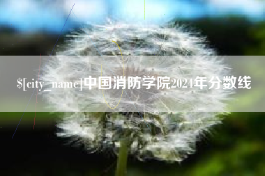 常州中国消防学院2024年分数线