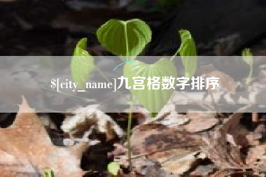 常州九宫格数字排序