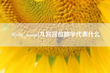 常州九宫宫位数字代表什么