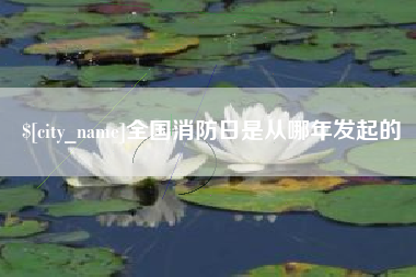 常州全国消防日是从哪年发起的