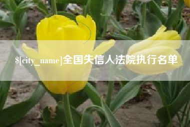 常州全国失信人法院执行名单