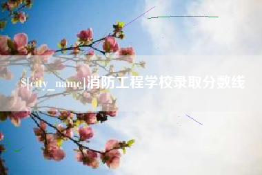 常州消防工程学校录取分数线