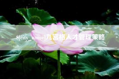 常州九宫格人才管理策略