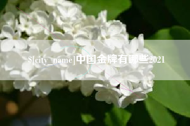 常州中国金牌有哪些2021