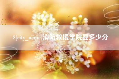 常州消防救援学院要多少分